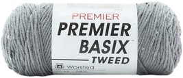 Premier Yarns Basix Tweed Yarn-Gray Tweed - £14.35 GBP