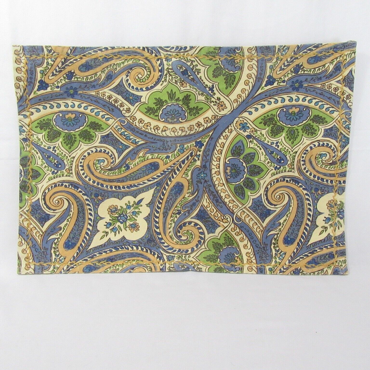 April Cornell Paisley Floral Blue Green 2-PC Placemat Set - £18.87 GBP