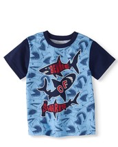 Garanimals Toddler Boys Graphic T Shirt Size 2T NEW Beware Of Sharks Blue - £7.17 GBP