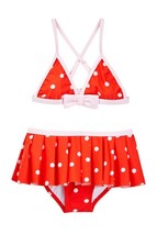 KATE SPADE GIRLS Polka Dot Two-Piece Swimsuit FAIRYTALE RED-PASTRY PINK ... - £64.33 GBP