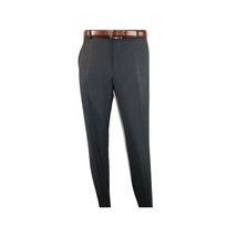 Men Renoir Flat Front Suit Separate Pants Slim Fit Soft Feel 202-1 Charcoal image 14