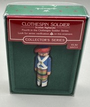 Ornament Hallmark Clothespin Soldier #4 Scottish Highlander 1985  QX4715 - £4.70 GBP