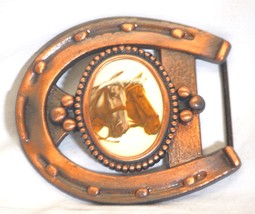 Western Metal Belt Buckle Horse Head c - $14.84