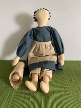 Vintage Handmade Folk Art Doll 16 inch - £11.93 GBP