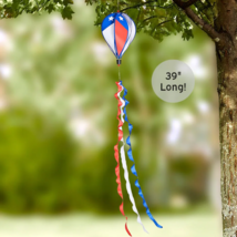Americana Hot Air Balloon Windsock Streamer 4th of July Patriotic Garden... - $351.26 MXN