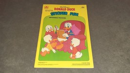 Donald Duck Sticker Fun Book 1982 Golden [NEW &amp; UNUSED] - £13.44 GBP