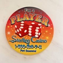 Sterling Casino Cruise Pin Casino Cape Canaveral FL 1990s "I'm a Player"... - $9.89