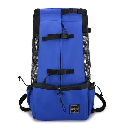Pet Dog Carrier Travel Backpack Outdoor Double  Bag with   Bicycle Motorcycle Hi - £103.84 GBP
