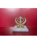 Sikh Religious Symbol Khanda Sahib Idol Metal Statue for Car Dashboard 2... - $13.99