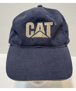 Cat Caterpillar Mens Black Gold Baseball Cap Adjustable Embroidered - £9.84 GBP