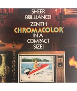 1972 Zenith Chromacolor Television Advertisement TV Set Amherst C6030W1 ... - $29.99