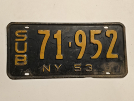 1953 New York Sub License Plate #SUB 71 - 952 Ford Chevy Dodge - Man Cave - €26,77 EUR
