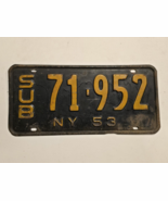 1953 New York Sub License Plate #SUB 71 - 952 Ford Chevy Dodge - Man Cave - $41.06 CAD