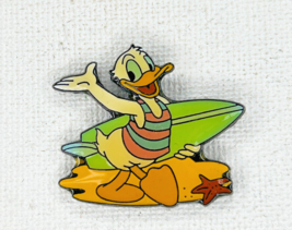Disney ProPin Surfing Donald Duck W/ A Green Surfboard Waving At Viewer Pin#1507 - £22.37 GBP