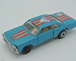 Yatming #1075 1966 Ford Galaxie 1:64 #75 Blue Boy Diecast Toy Car China Vtg - $14.50