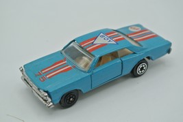 Yatming #1075 1966 Ford Galaxie 1:64 #75 Blue Boy Diecast Toy Car China Vtg - £11.32 GBP