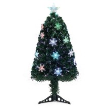 3ft Top With Stars, Plastic Base, PVC Material, 12 Light Colorful Discoloration  - £68.90 GBP