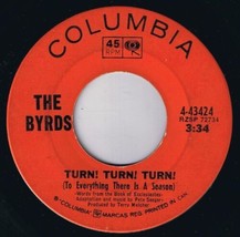 The Byrds Turn Turn Turn 45 rpm She Don&#39;t Care About Time Canadian Pressing - £5.41 GBP