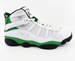 Jordan 6 Rings White Lucky Green Black Men Athletic Sneaker 322992 131 - $89.95