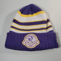 Minnesota Vikings 1961 Style NFL Beanie / Winter Hat / Cap Purple Gold - $24.96