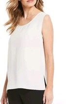 St. John Knit Wool Blend Scoop Neck Womens Sz L Ivory Sleeveless Tank Top - $28.04