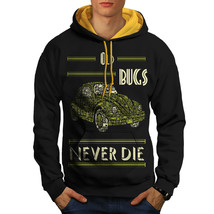 Old Bug Never Die VW Car Sweatshirt Hoody  Men Contrast Hoodie - £18.93 GBP