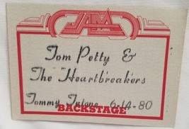 TOM PETTY - VINTAGE ORIGINAL 6 / 14 / 1980 CLOTH CONCERT STAGE PASS **LA... - £15.75 GBP