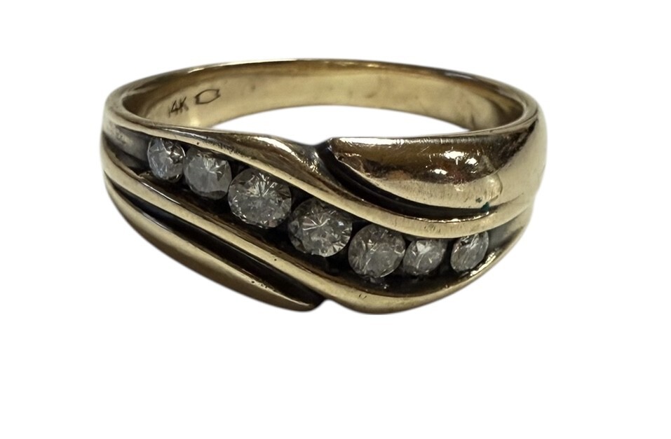 Men&#39;s Wedding band 14kt Yellow Gold 420081 - $799.00