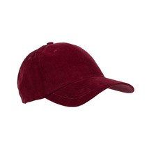 Time And Tru Women&#39;s Corduroy Baseball Cap Hat Bordeaux Color NEW - $11.17