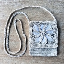 Embroidery Bag Purse Handmade Cyprus Crossbody 15x18cm 5.9x7.1&quot; Knitting 04064 - £27.09 GBP