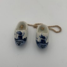 Holland Dutch Shoes Clogs Decorative Hand Painted Ceramic Delft Mini~ VTG - $225.99 MXN