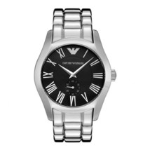 Emporio Armani Men's Watch Classic Black Dial Stainless Bracelet AR0680 $245 NWT - $134.39