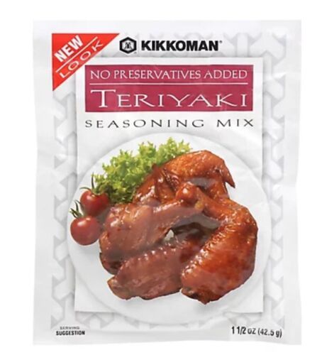 Primary image for Kikkoman Teriyaki  Seasoning Mix 1.5 Oz (pack Of 4)