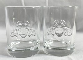 2 New Patron Tequila Embossed bee Logo Shot Glasses 2 oz - £22.55 GBP