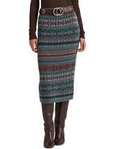 LAUREN RALPH LAUREN Fair Isle Wool-Blend Pencil Skirt - $66.60