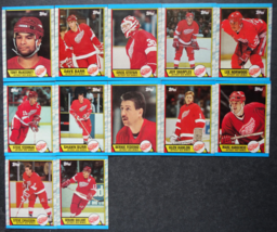 1989-90 Topps Detroit Red Wings Team Set of 12 Hockey Cards - £4.68 GBP