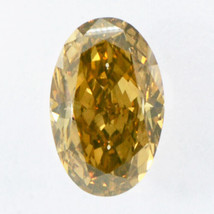 Brown Diamond Oval Cut Natural Fancy Color Loose VS1 IGI Certificate 0.66 Carat - £549.25 GBP