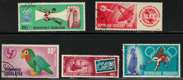 Republique Togolaise 1967-68 Very Fine Mint Precancel Nh Stamps Set - £1.00 GBP