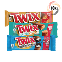 10x Packs Twix Variety Chocolate Cookie Bars Share Size Candy ( Mix &amp; Ma... - £27.83 GBP