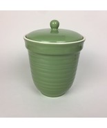 FreshTerritory Ceramic Food Bin Container Jar Sage Green 7.25” Tall Used - $19.80