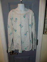 Justice Heathered Gray Mermaid Print Long Sleeve Shirt Size 12 Girl&#39;s EUC - £13.42 GBP