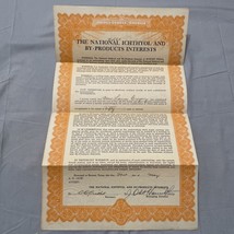 the national ichthyol and by products antique certificate Burnet Texas 1934 - £16.31 GBP