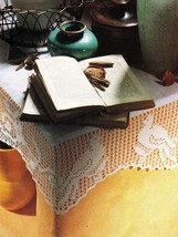 Turtle Peace Doves Bird Of Paradise Mat Tablecloth Curtain Doily Crochet Pattern - £7.82 GBP