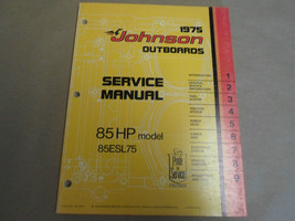 1975 Johnson Hors-Bord Service Atelier Réparation Manuel 85 HP 85ESL75 OEM Neuf - $120.28