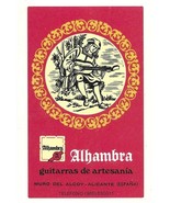 ⭕VTG card pocket calendar 1984 HERACLIO FOURNIER ALHAMBRA GUITARS ADVERT... - $9.90