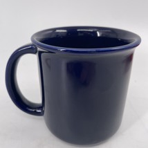 Crown Corning Thailand Prego Blue Coffee Mug Cup Royal Cobalt EUC Vintage 3 5/8&quot; - £7.75 GBP