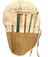 Quilted Rolled Knitting Case with 6 Sets of Knitting Needles - $18.99
