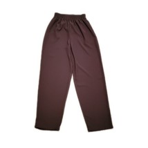 Beverly Rose Elastic Waist Pull On Pants ~ Sz M ~Brown ~High Rise ~ 29.5... - $22.49