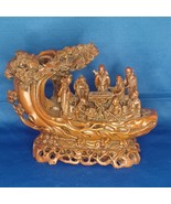 Chinese Wise Men Statue 6.3inch Art Sculpture Ornament Detailed Carving - $280.49