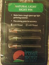 Natural Light Sight Pin 8-32 Thread Timberline Archery Products - $49.38